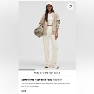 Lululemon Softstreme High Rise Pant Size 6